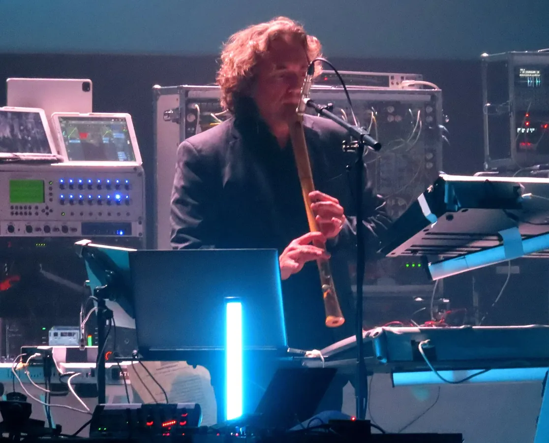 Tangerine Dream performing at the Barbican, London, on 7 October 2024.