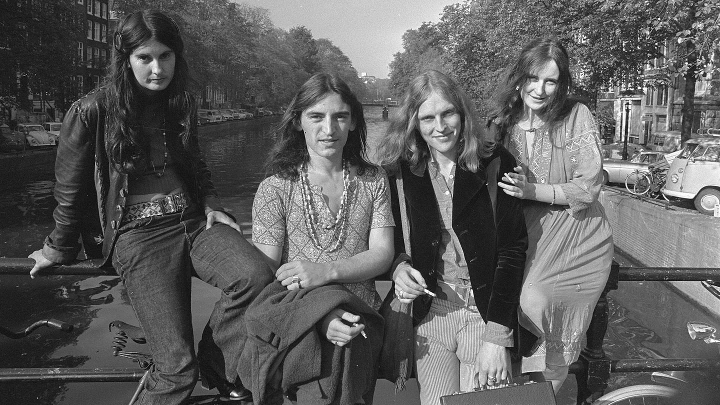 The Incredible String Band performing in Amsterdam in September 1970