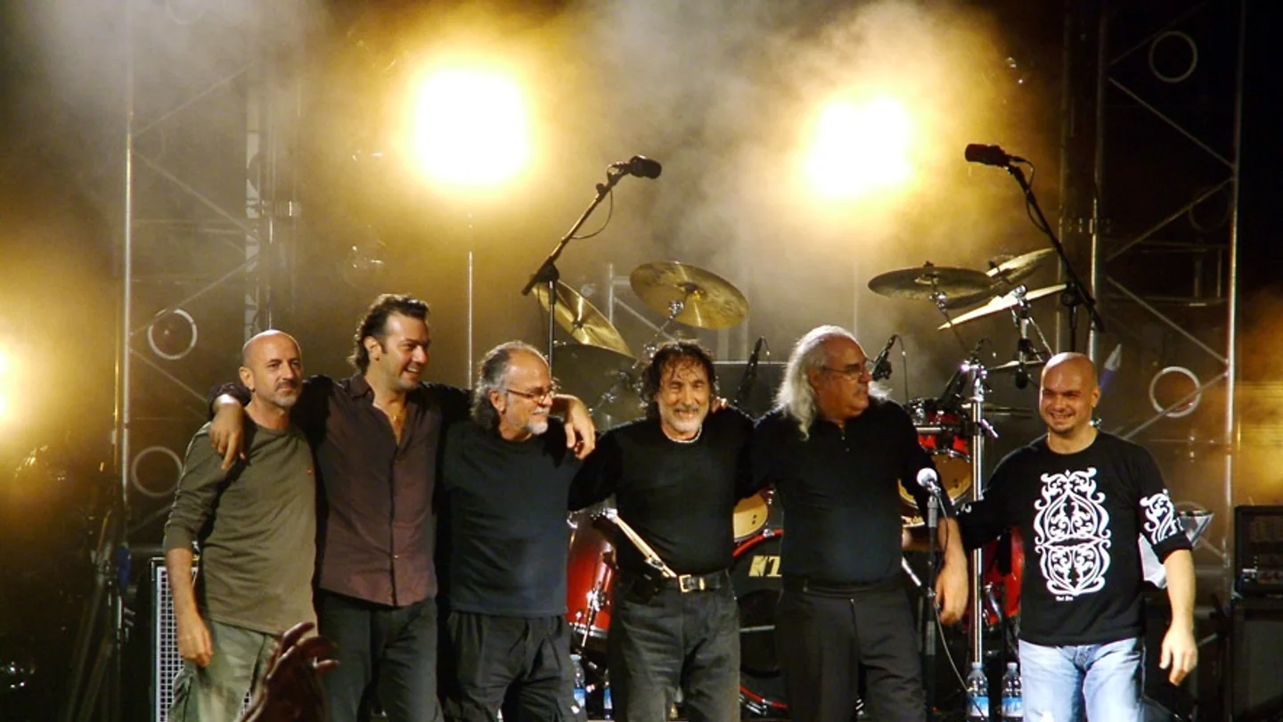Premiata Forneria Marconi performing outdoors in Ulignano in August 2007