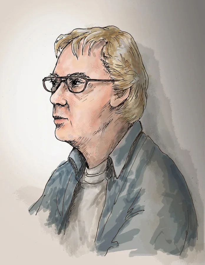Portrait of German electronic music composer Klaus Schulze
