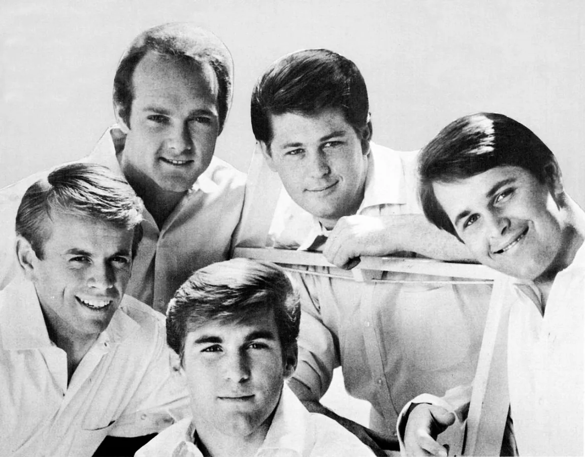 The Beach Boys in a Capitol Records publicity photograph from 1965